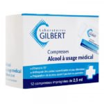 Gilbert Compresses d'alcool