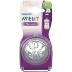 Avent Tétine Natural Débit Lent 2 trous