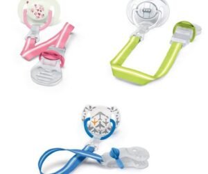 AVENT Attache sucette bleu/rose/vert